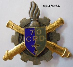 Materiel - 70e CRD